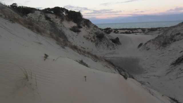 As dunas de Itaúnas chegam a mais de 30 metros de altura