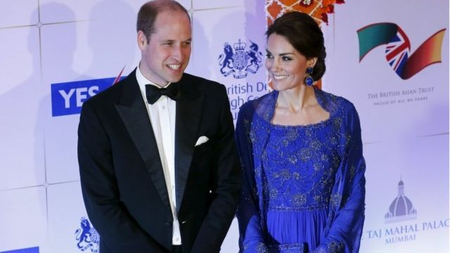 Duke and Duchess of Cambridge at charity gala in Mumbai