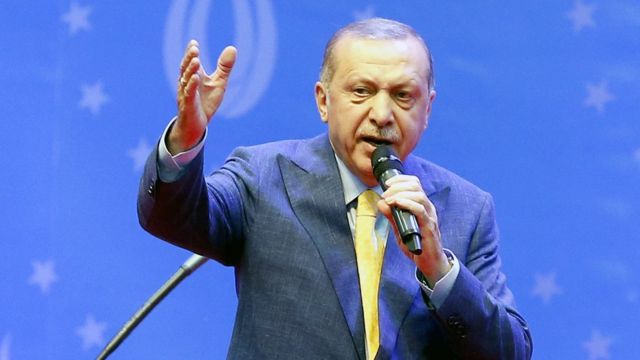 Erdogan en un mitin en Sarajevo