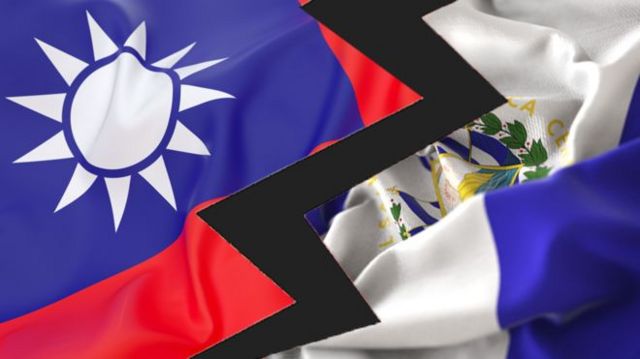 Banderas de Taiwán y El Salvador