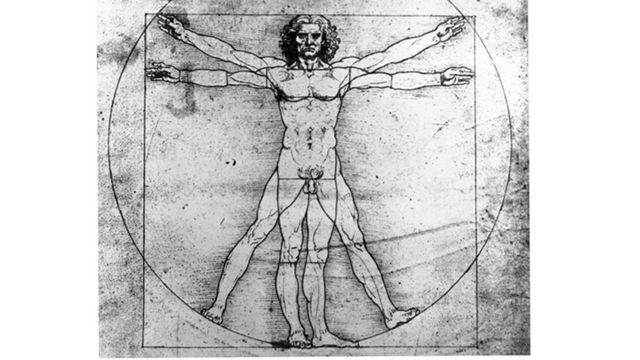 El Hombre de Vitruvio, de Leonardo da Vinci