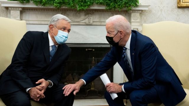 Andrés Manuel López Obrador y Joe Biden