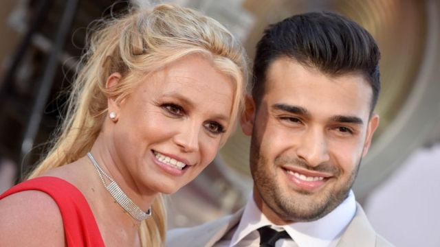 Britney Spears and Sam Asghari в 2019