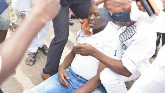Governor Fayose for ground