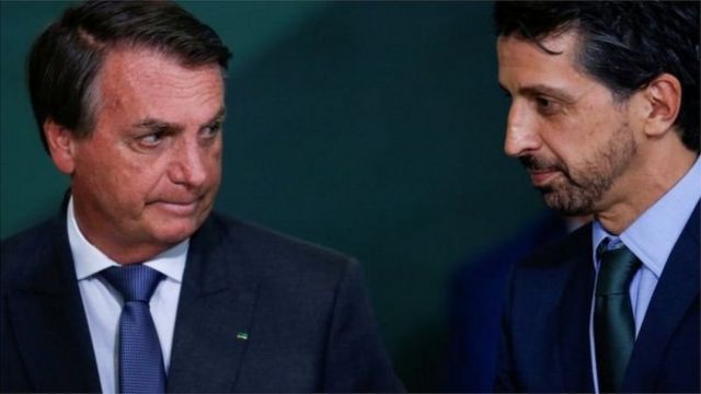 Bolsonaro e Joaquim Leite