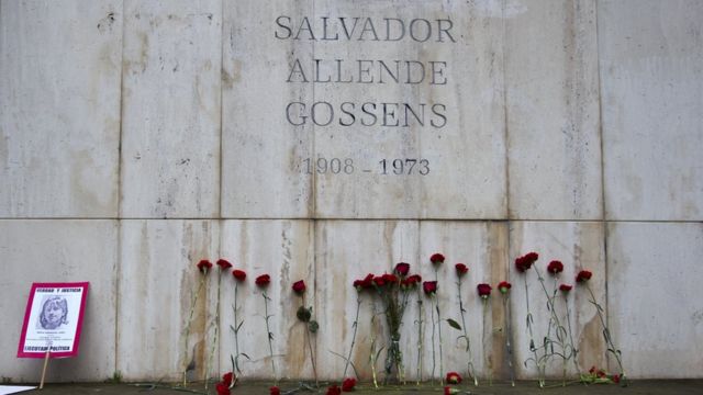 El mausoleo de Salvador Allende en Santiago de Chile
