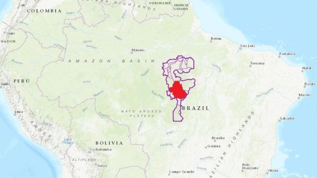 Mapa de Xingú