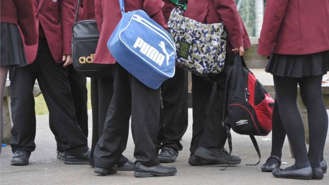 School Sex Video English - Harassment: Girls 'wear shorts under school skirts' - BBC News