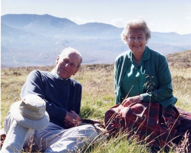 The Duke of Edinburgh and the Queen, pictured in the Scottish Highlands in 2003