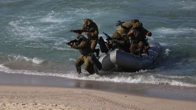 Exercícios militares em Gaza