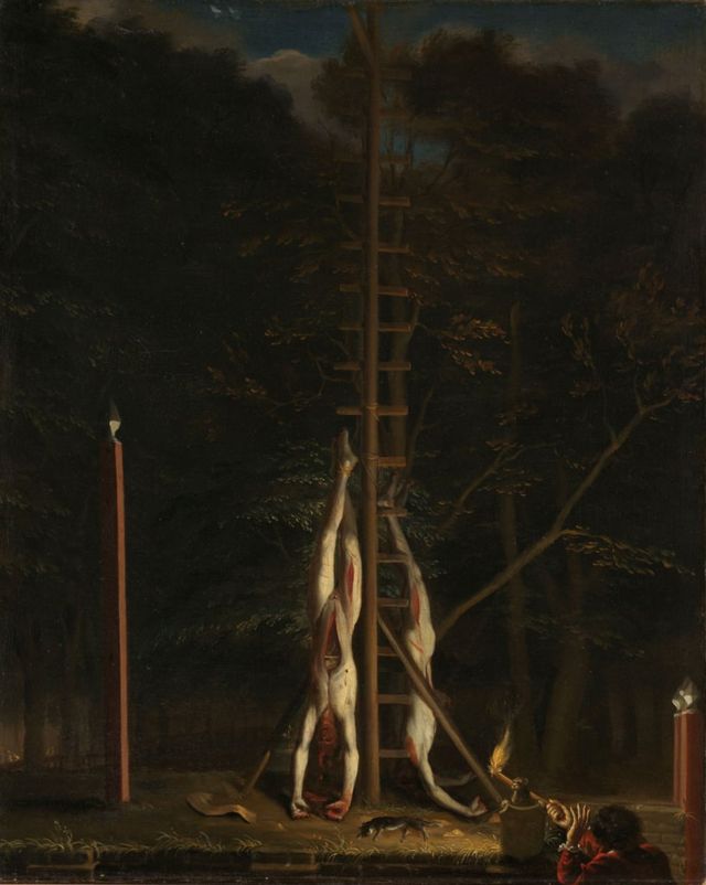 Obra 'Os Cadáveres dos Irmãos De Witt', de Jan de Baen