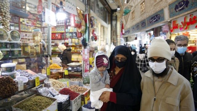 A market in the capital Tehran