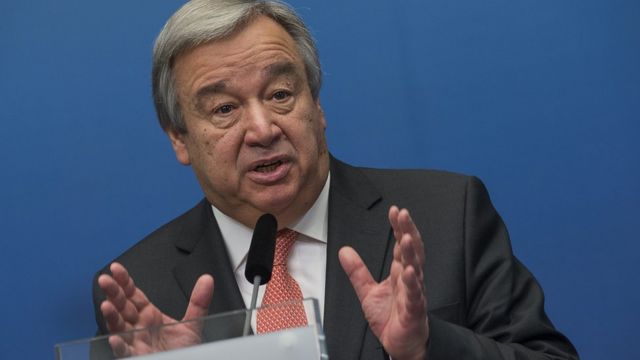 M. Guterres a travaillé en tant que chef de l'Agence des Nations Unies pour les réfugiés.