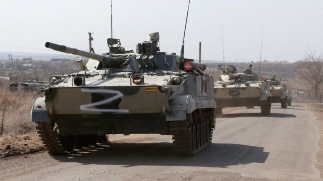 Tanques prorrusos en Ucrania
