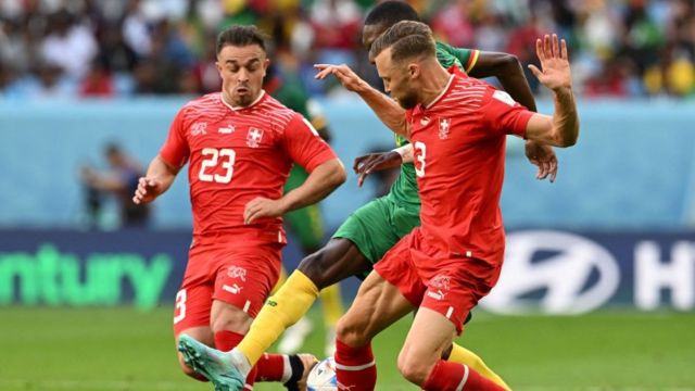 Switzerland vs Cameroon highlight: Breel Embolo no celebrate afta