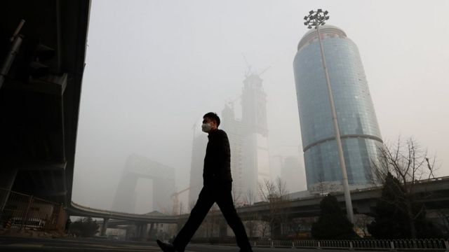 смог на севере Китая