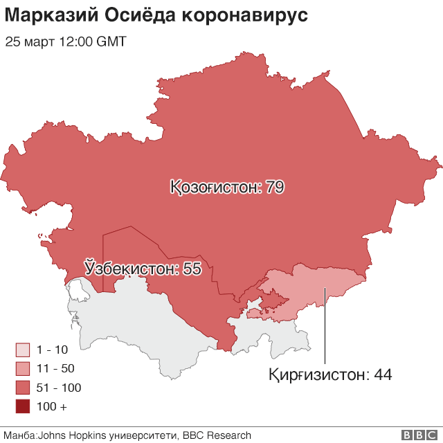 Коронавирус, Ўзбекистон Тошкент ёпилди, коронавирусга чалинганлар сони