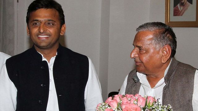 முலாயம் மற்றும் அகிலேஷ் யாதவ்