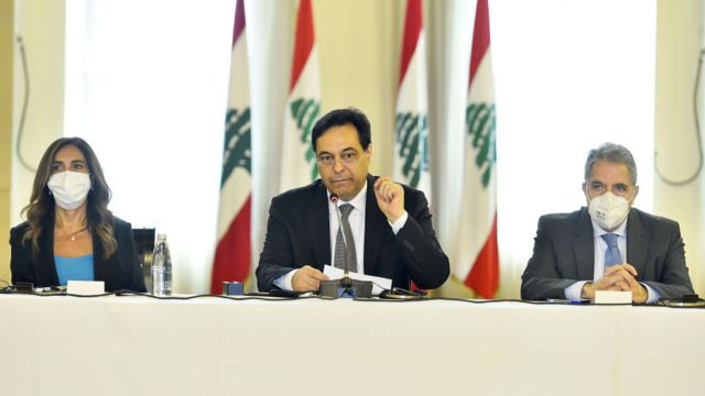 رئيس حكومة تصريف الأعمال في لبنان حسان دياب