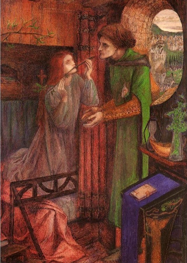 Clerk Saunders (1857), de Elizabeth Siddal