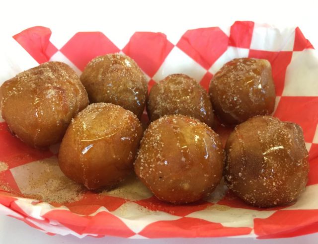 Deep-fried butter balls drenched in syrup