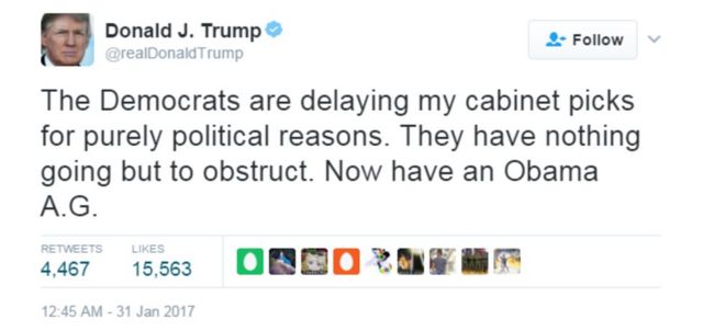 Ubutumwa bwa Trump