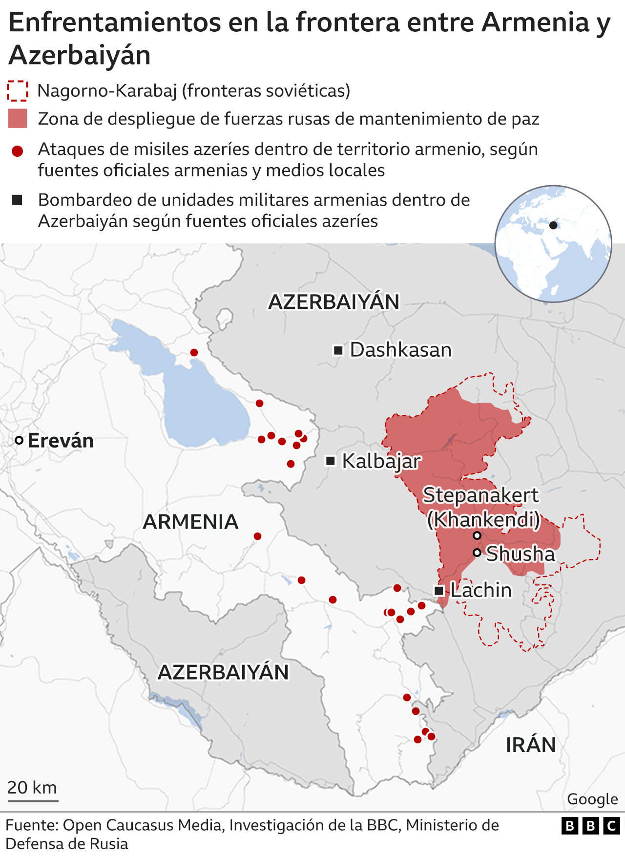 Tren con destino a la nueva guerra del Cáucaso
