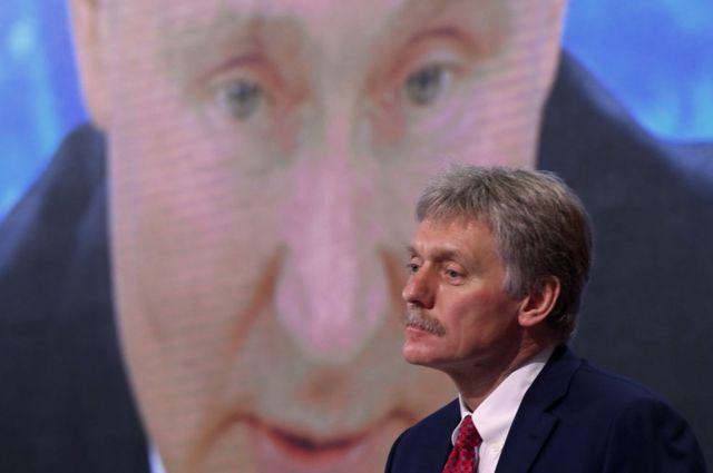 Peskov en una rueda de prensa.