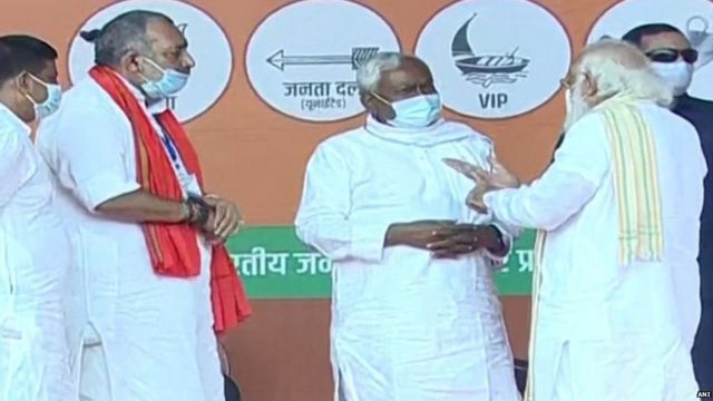 नीतीश कुमार और नरेन्द्र मोदी
