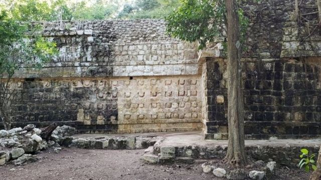 A temple at the Kulubá site, Mexico