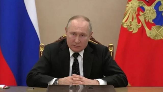 Vladimir Putin durante discurso