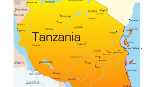 Tanzania map