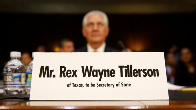 Rex Tillerson en el Senado