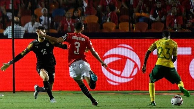 Can 2019 Les Bafana Bafana Eliminent Les Pharaons D Egypte Bbc News Afrique