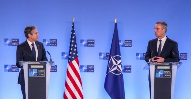 ABD Dışişleri Bakanı Anthony Blinken ve NATO Genel Sekreteri Jens Stoltenberg