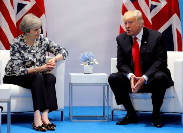 May ve Trump'ın Temmuz ayından bir fotoğrafı