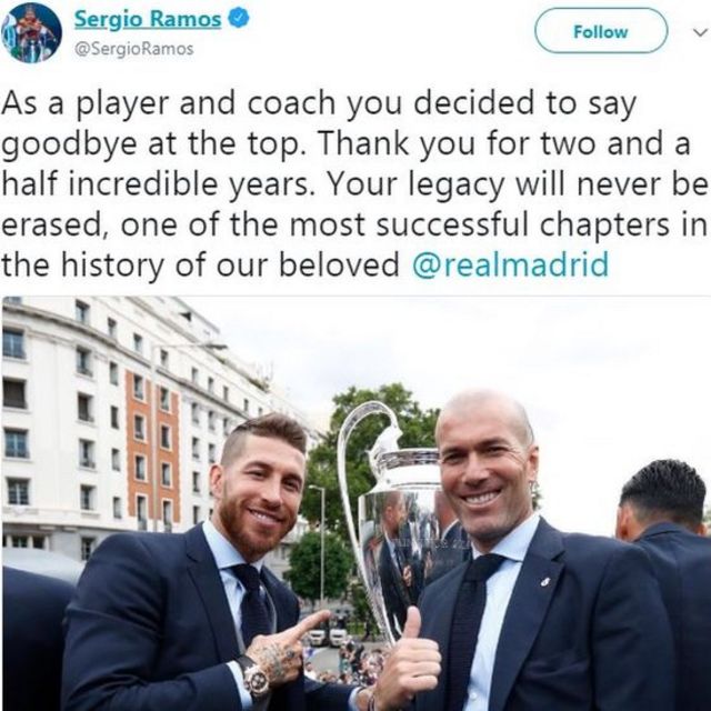 Sergio Ramos twitter