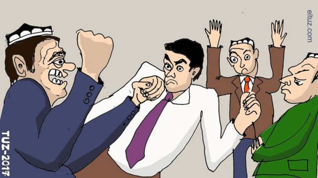 Сайхунобод ҳокимига Элтуз чизган карикатура