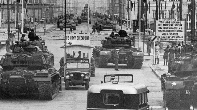 Checkpoint Charlie in the 1950s