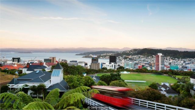 Vista de Wellington, Nova Zelândia