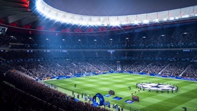 JOGANDO A CHAMPIONS LEAGUE NO FIFA 19 DE CONSOLE , NO CELULAR