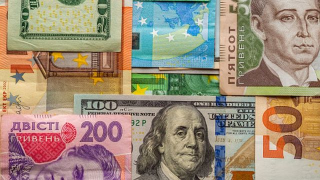 hryvnias, dollars, euros