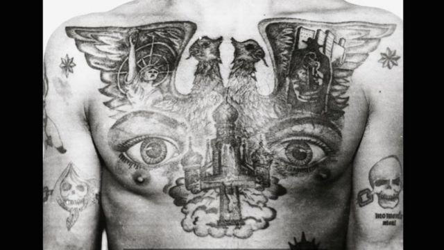 Татуировки воров в законе: значение и символика
