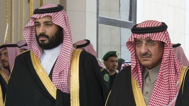 Mohammed bin Salman junto a Mohammed Bin Nayef.