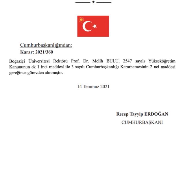 resmi gazetede yayımlanan karar