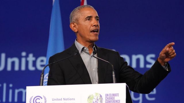 Cop26 オバマ氏 怒り持ち続けて 気候変動に取り組む若者に呼びかけ cニュース