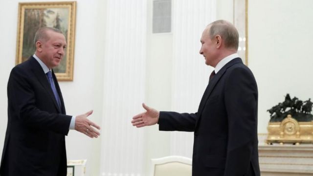 الرئيس التركي والرئيس الروسي