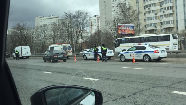 Фото въезда в москву из машины