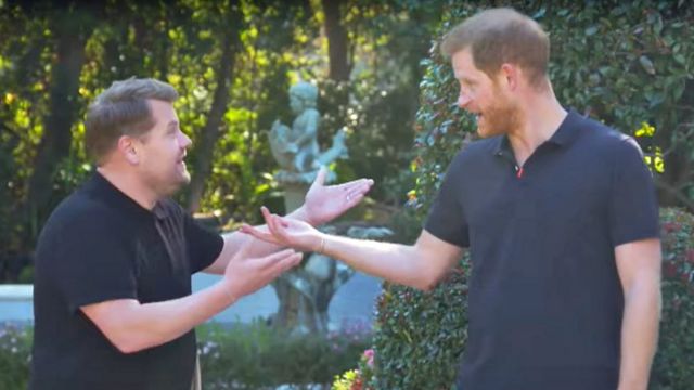 James Corden y el príncipe Harry