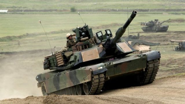 Un tanque Abrams de EE.UU.